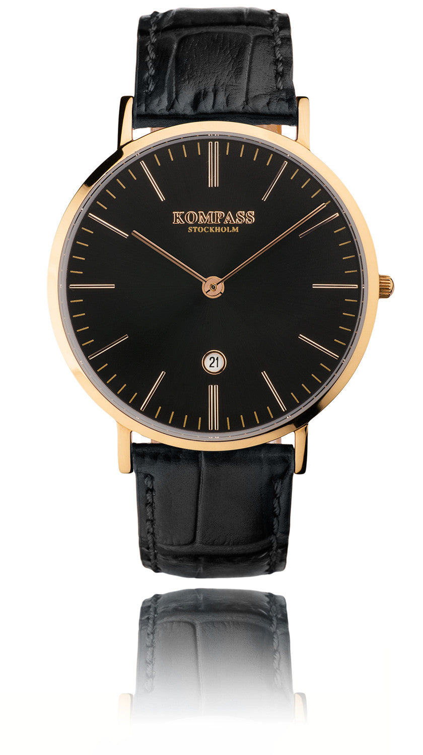 Kompass nautilus black shop mesh strap