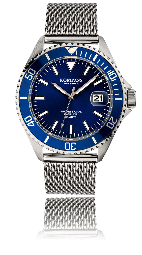 Kompass Professional Diver Mesh Blue